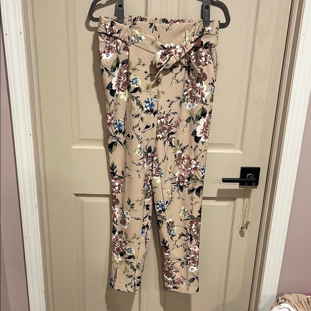 ONE by Contrarian Tan and Brown Cropped Jumpsuit